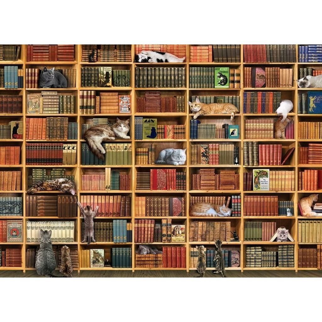 Cobble Hill The Cat Library, 1000 szt. Zdjęcie produktu 