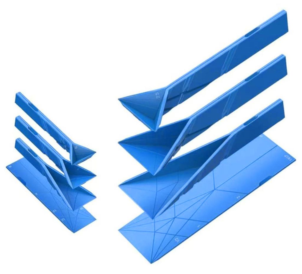 Flacher 3-in-1-Messlöffel aus Silikon, zusammenklappbar, magnetisch, platzsparend, ideal für trockene und flüssige Zutaten