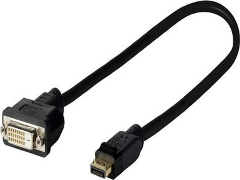 Vivolink PRODPADAPDVI Adapter de cable de video 0.2 m DisplayPort DVI-D Schwarz