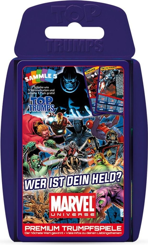 Top Trumps - Marvel Universe Kartenspiel Quartettspiel Spiel