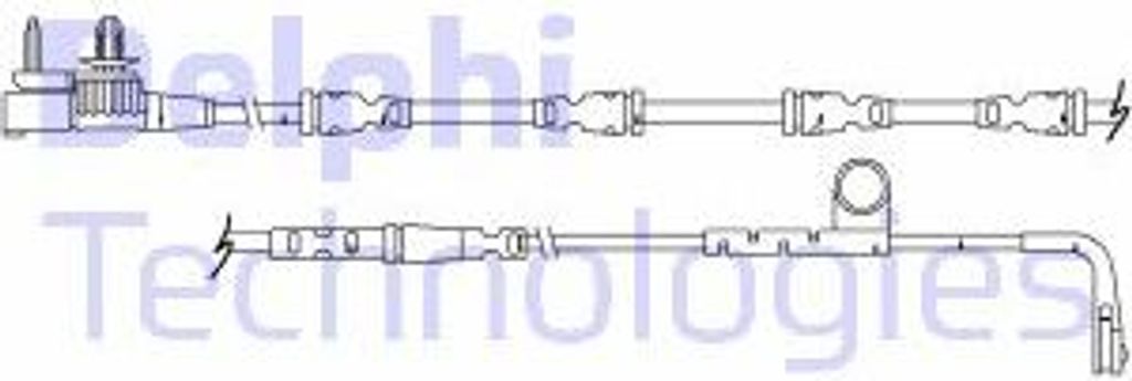 Vystrazny kontakt - sada, opotrebeni brzdoveho oblozeni