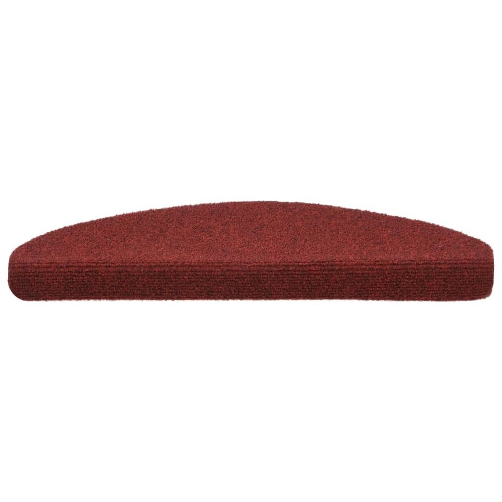 "Winter Sale" Stufenmatten Selbstklebend 10er-set - 65x21x4cm Bordeauxrot Halbrund Groß - Stufenmatten clorisNeu383563 - Stufenmatten