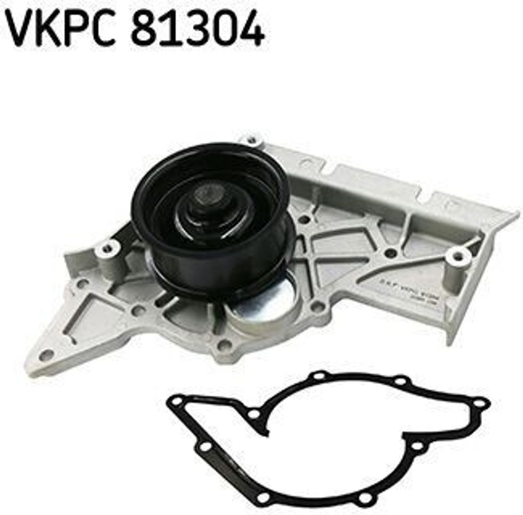 SKF VKPC81304 Wasserpumpe, Motorkühlung OE 06C121004C kompatibel mit A4 8H, A4 8E, A6 4B, A6 4F, A8 4E