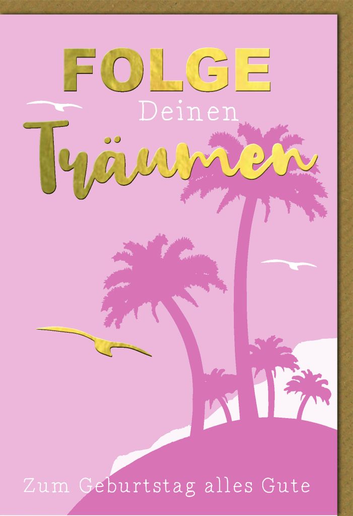 Geburtstag - Glückwunschkarte im Format 11,5 x 17 cm mit Umschlag - In