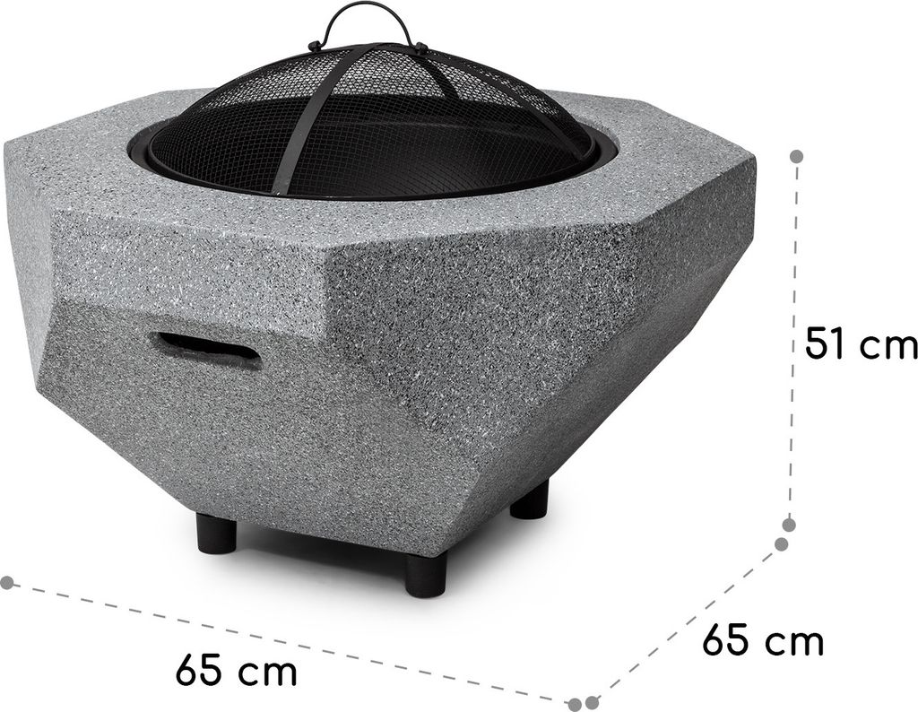 Blumfeldt Feuerschale, Tragbare Feuerstelle Outdoor, Produktbild 7