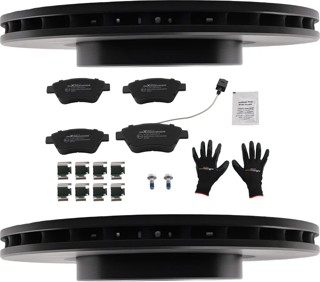 Plaquettes et Disques de Frein Avant 257mm pour Fiat Grande Punto Evo