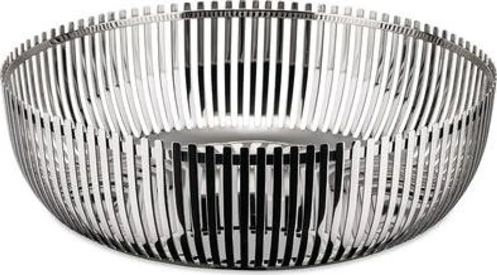 Corbeille de Table Ronde Alessi pour Fruits et Pain Design Inox 23cm