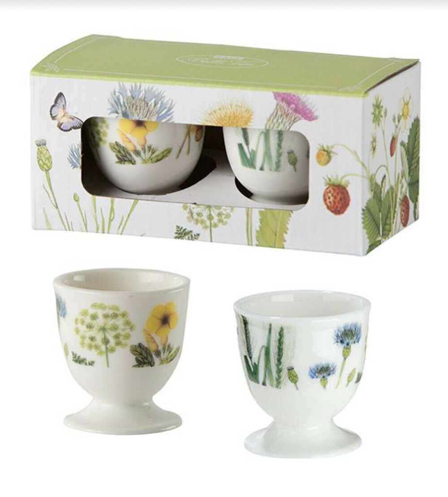 Gilde Porzellan Eierbecher Set Wild Flowers Produktbild 