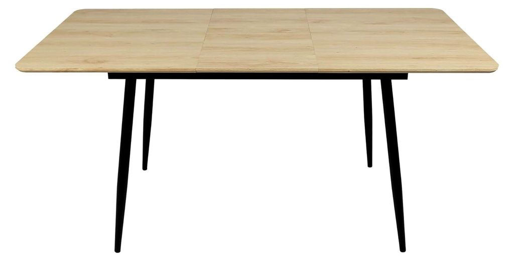 Ausziehbarer Esstisch moderner Küchentisch mit Klappverlängerung für schnelles Ausziehen von 120 auf 160 cm für 4-6 Personen 120-160x80 cm (LxB...