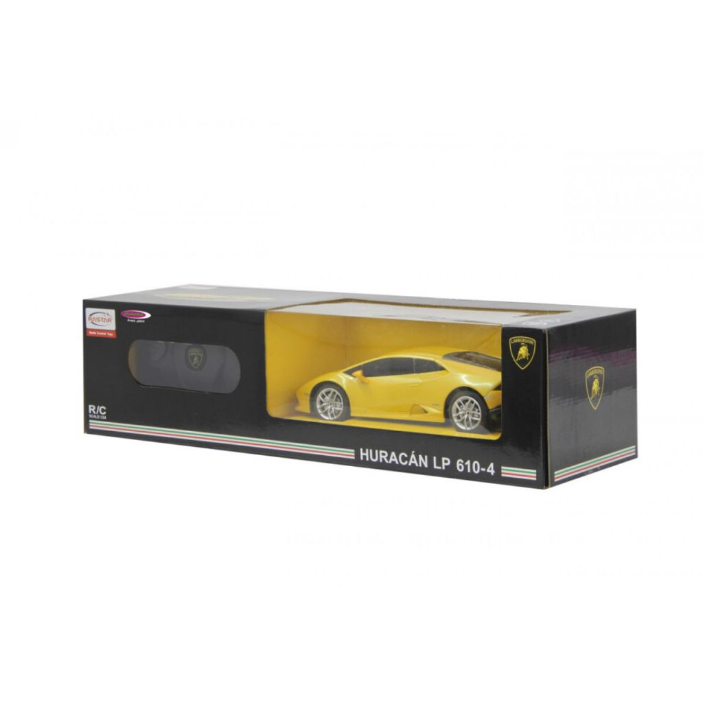 Ferngesteuertes Lamborghini Huracán LP610-4-Modellauto in Gelb im Maßstab 1:24