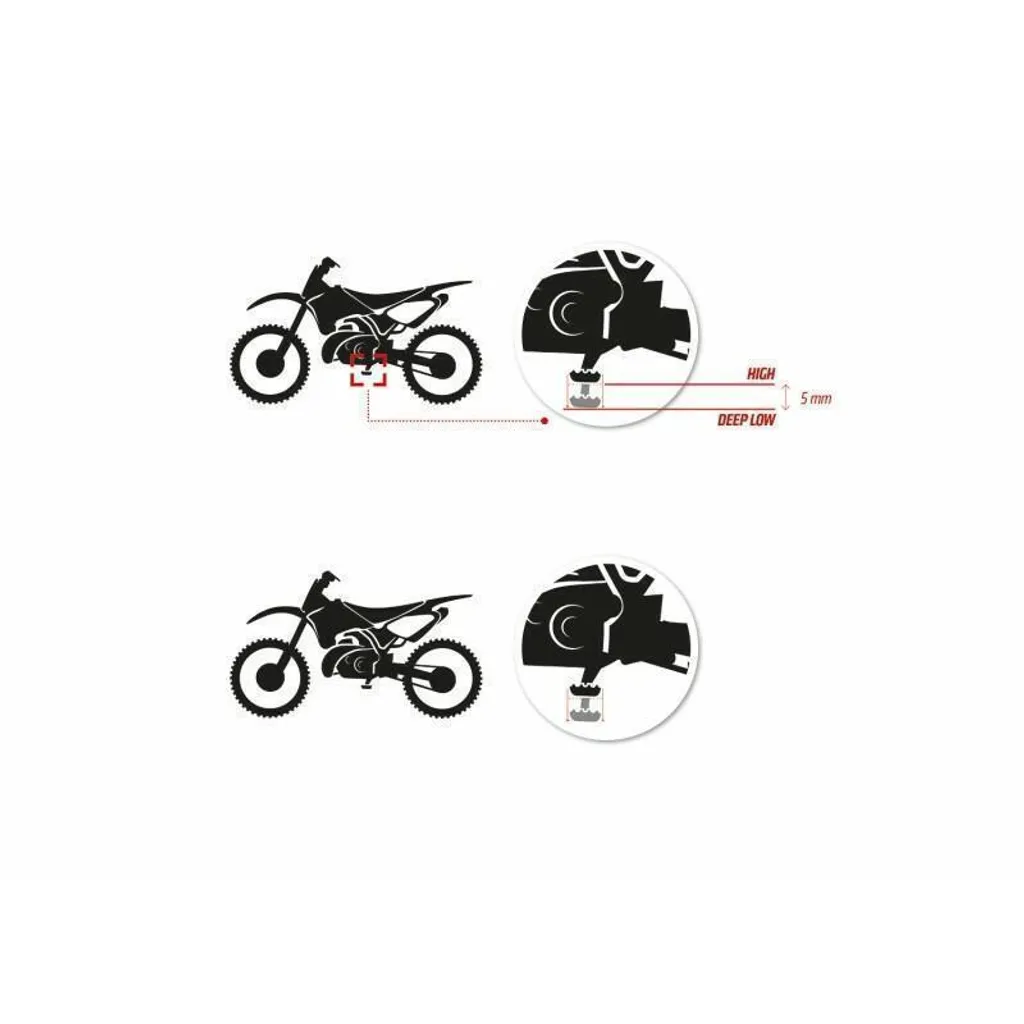 Repose-pieds S3 Curve High Orange Enduro et Cross pour KTM et Husqvarna