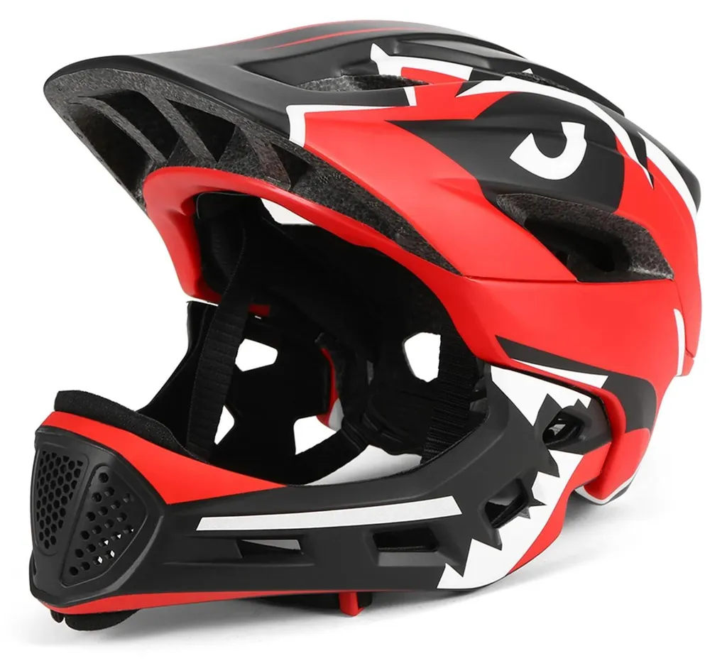 Casque Enfant pour Skateboard et Roller - Design Intégral Rouge EPS
