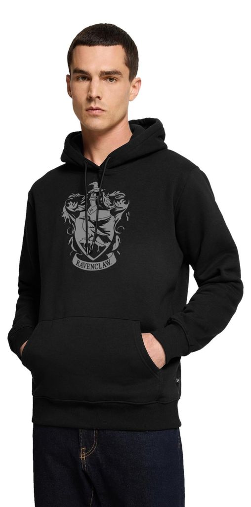 Spreadshirt Harry Potter Ravenclaw Wappen Herren Premium Hoodie, M, Schwarz