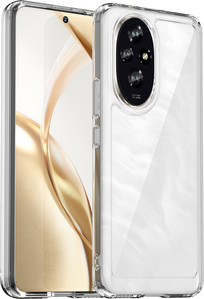 Schutzhülle für Honor 200 Klar Rückseite Stoßfeste TPU Produktbild 