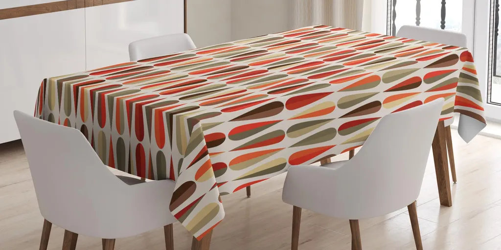 Tovaglia ABAKUHAUS Retrò Anni '60 '70 - Arredo Tavola Vintage 140x170