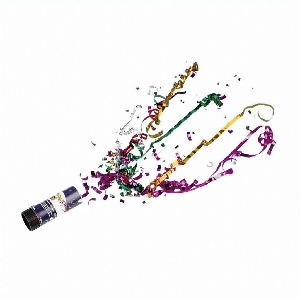 Bunte Party Popper Streudeko 11cm