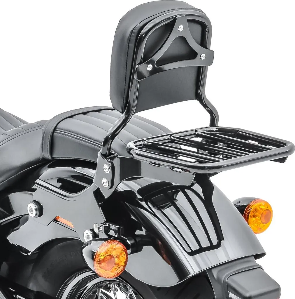 Dossier Passager Sissybar Harley Softail 2018-2025 avec Support Bagages