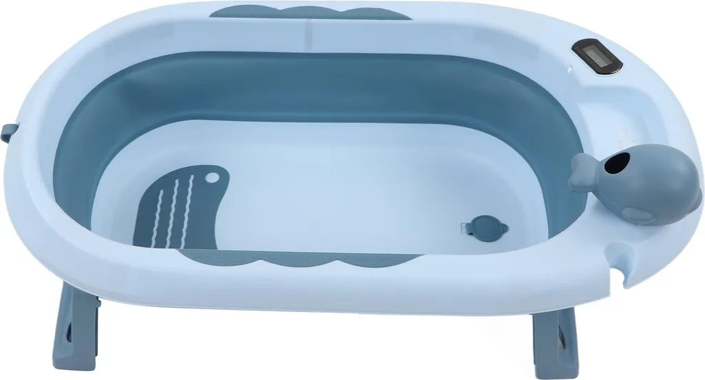 Baignoire bébé pliable gain de place avec affichage température LCD - 2