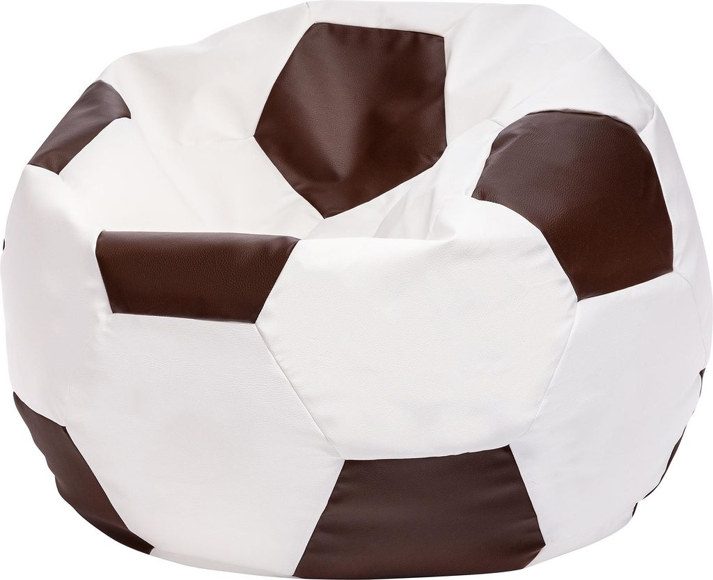 Ecopuf, Sitzsack Ball, Bean Bag, Sitzsäcke Gaming Sack, Dunkelbraun E13, Mittelgroß