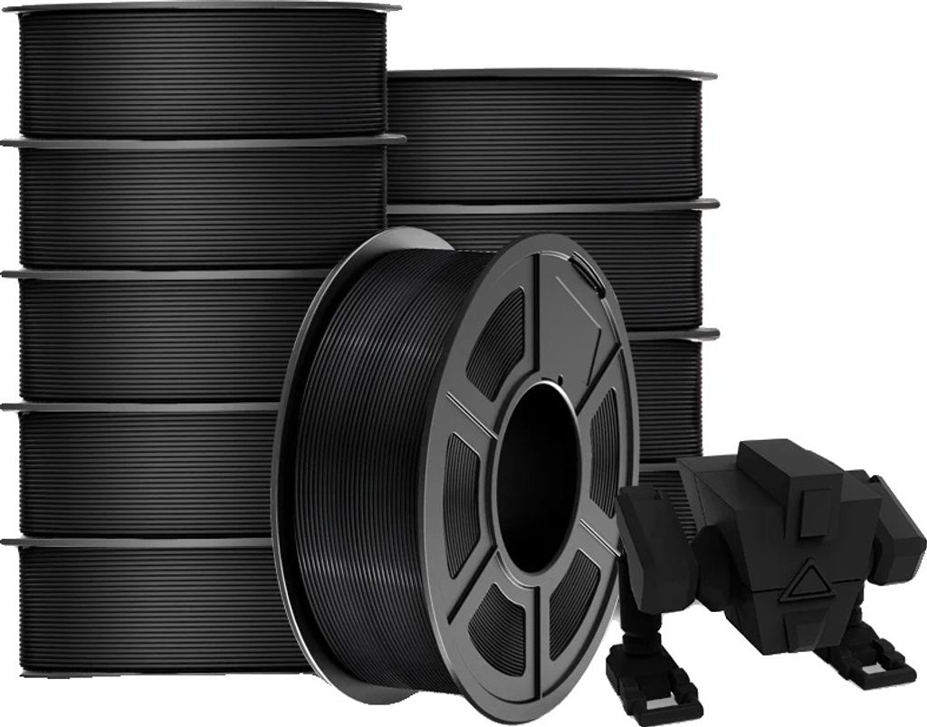 3D-Filament, 1,75 MM, PLA plus Schwarz