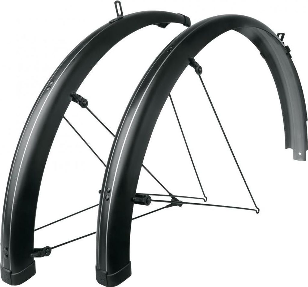 Zestaw błotników SKS Bluemels Stripes 28", 65 mm, czarny Zdjęcie produktu 