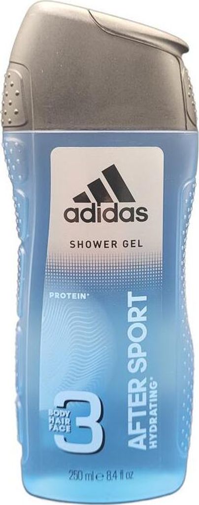 Adidas Men 3-in-1 Shower Gel Body Hair Face After Sport 250ml