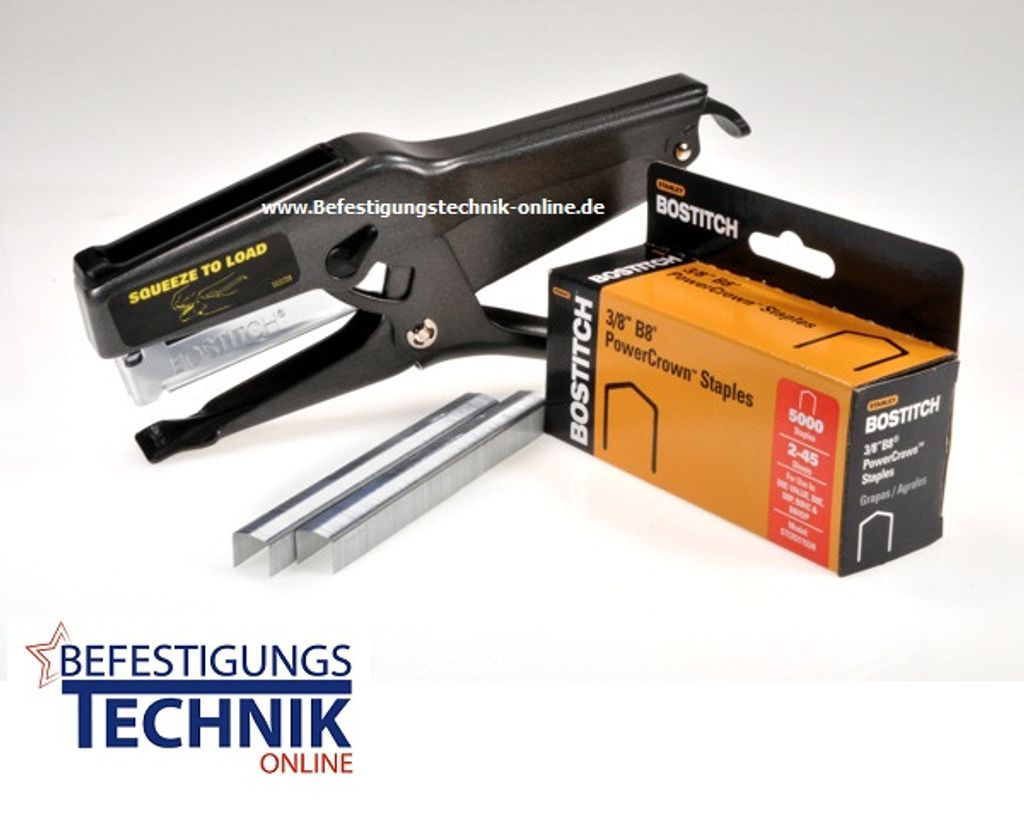 Bostitch P6C-8 Hand Klammerzange Heftzange 06-10mm STCR5019 PowerCrown KL-65