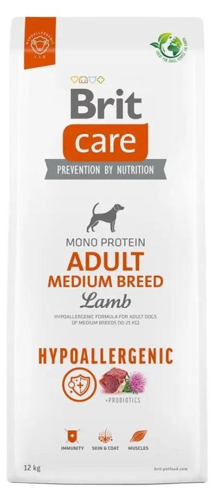 BRIT Care Hypoallergenic Adult Medium Breed Lamb - sucha Zdjęcie produktu 