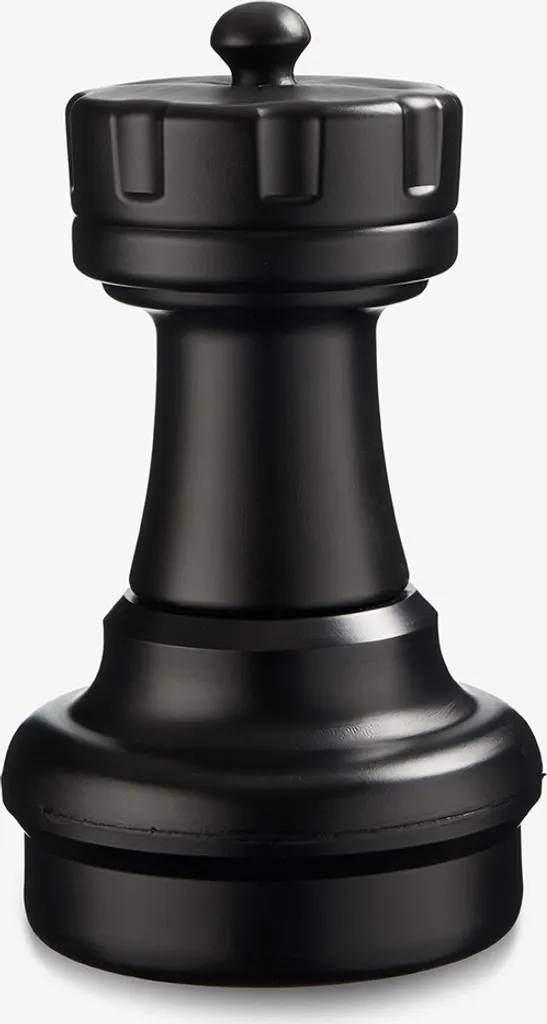 Tour d'Échecs Géante Noire 45 cm Ubergames pour Jardin et Parcs Publics