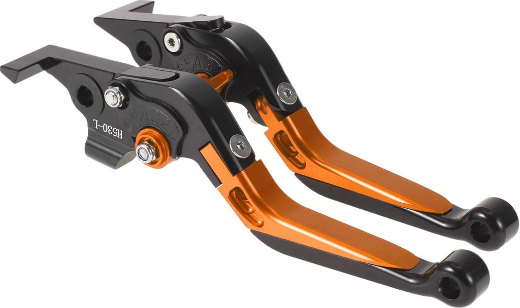Kurz Lang Bremse Kupplung Hebel für Yamaha TMAX560 2019-2020 Verstellbarer Motorrad Lenker Bremshebel Aluminium Legierung Schwarz Kopf Orange Griff
