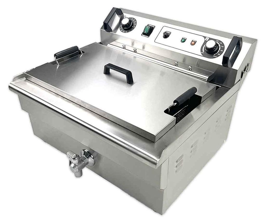 HCB Fritteuse - 30 Liter - 400V - Edelstahl - 6845 Produktbild 