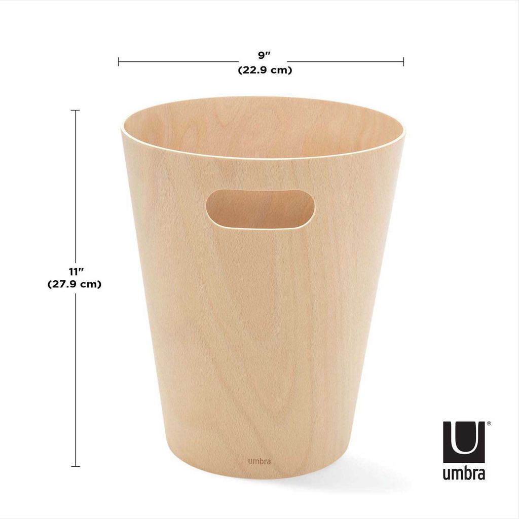Umbra Woodrow poubelle, poubelle, seau à cosmétique, seau Image du produit 