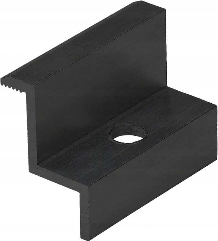 30x Endklemme für Modulhöhe 35mm Photovoltaik Solarmodul PV ALU Schwarz