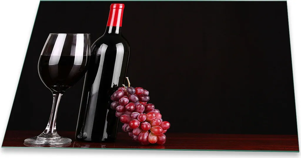 Copri Piano Cottura 80x52 Vetro Temperato Frutta Rosso | Protezione Cucina