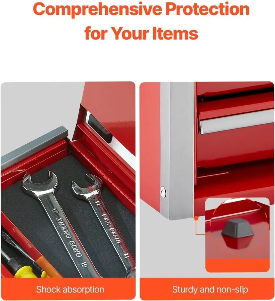 Coffret de rangement pour outils avec 3 tiroirs format compact 218x118mm - 7