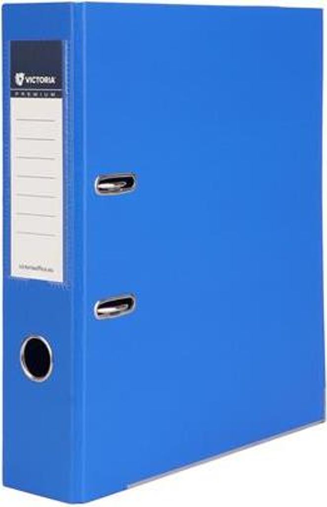 Schnellhefter "Premium", königsblau, 75 mm, A4, mit Schutzbodenbeschlägen, PP/PP, VICTORIA