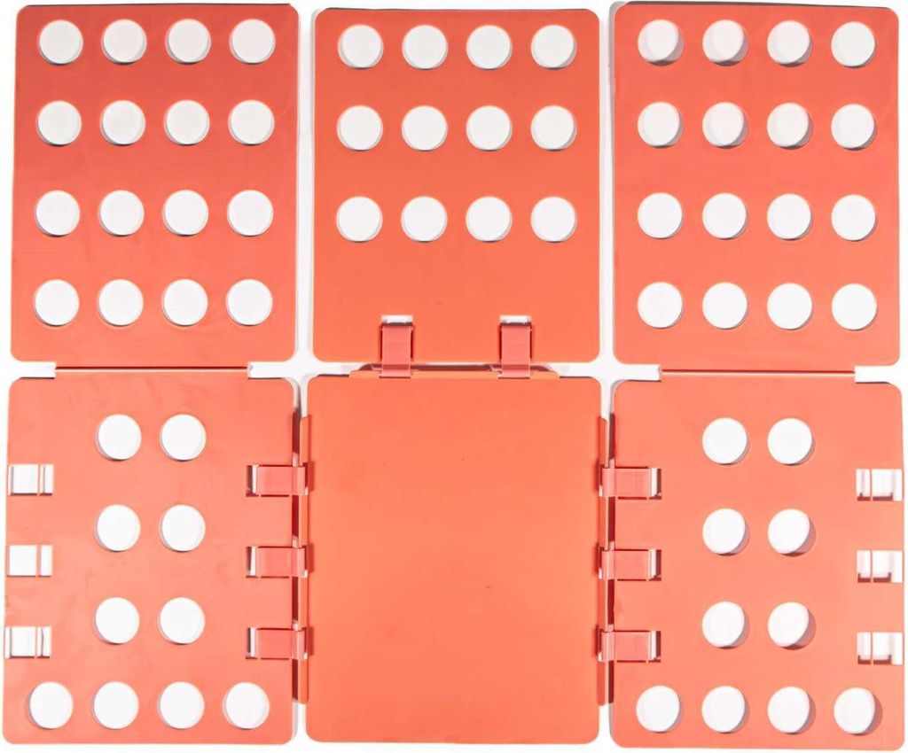 Intirilife Faltbrett Kleiderfalthilfe in Pink - 67.5 x 58 cm - Wäschefalter für schnelles Zusammenlegen von Kleidung Klamotten Hemden T-Shirts Pu...