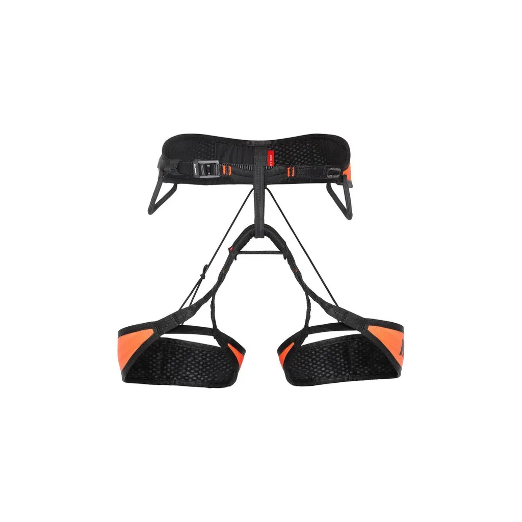 Harnais Mammut Sender Light S orange élimine la fatigue en paroi