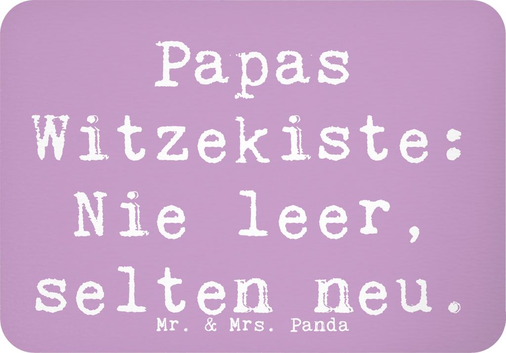 Mr. & Mrs. Panda Kühlschrankmagnet Spruch Vater Witzekiste - Lavendeltraum - Geschenk, Papa Spaß, Vaterschaft, haftmagnet, Vaterwitze, Familienmi...