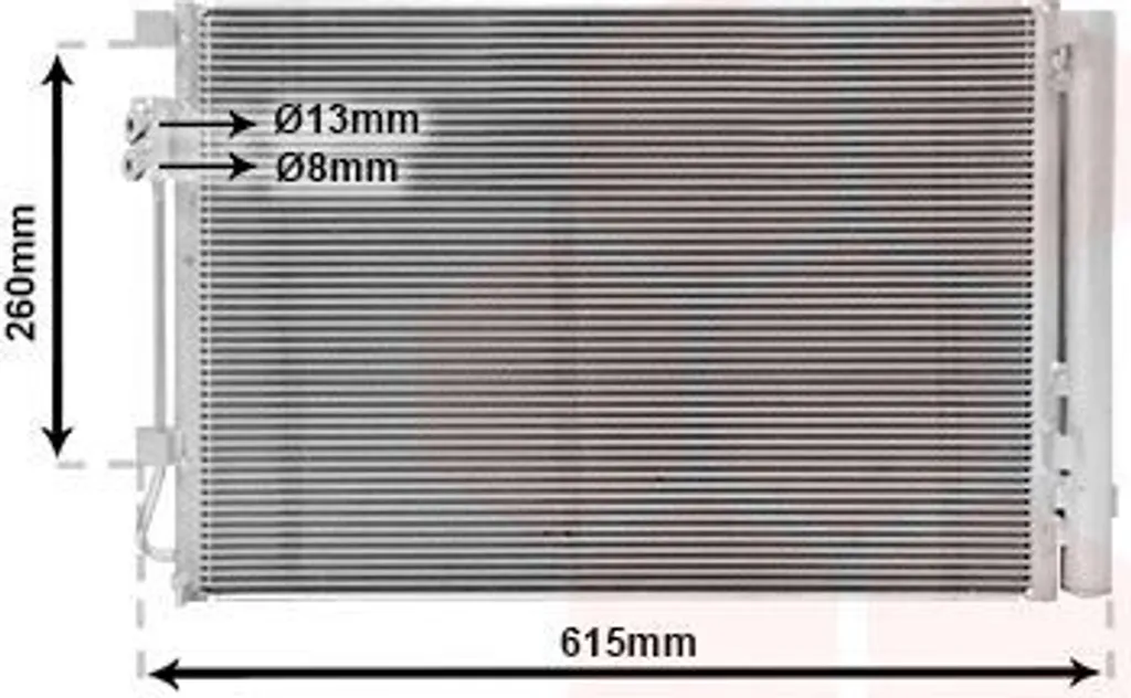 Stop aux fuites de clim : Condenseur VAN WEZEL 83005280 KIA RIO III