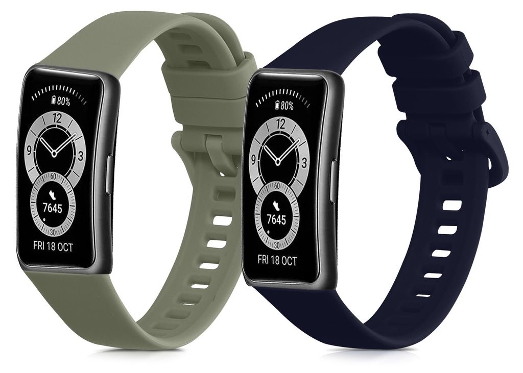 kwmobile 2x Uhrenarmband für Huawei Band 10 / 9 / 8 Armband Produktbild 