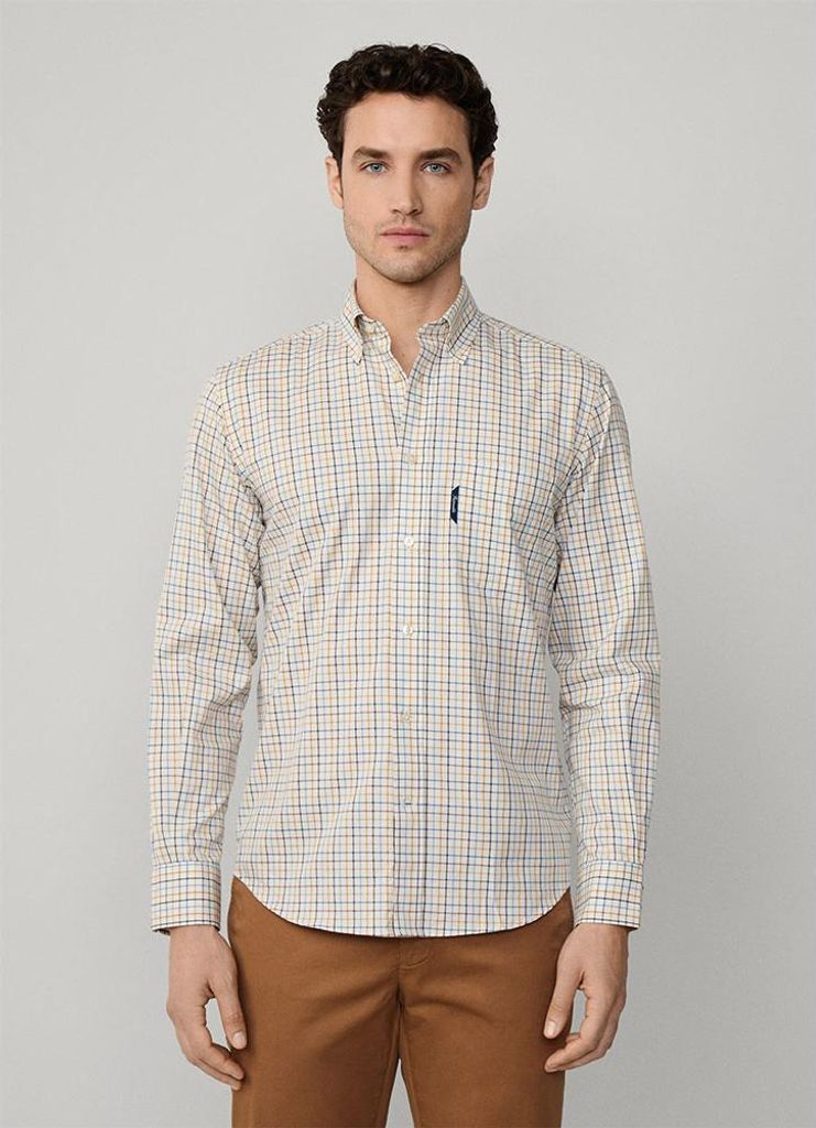 FaÇonnable Multi Check Langarmhemd M Mann M