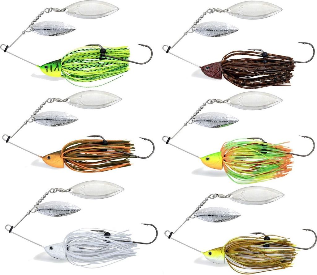 Quantum 4street Spinnerbait white Raubfisch Spinner 14g 13cm