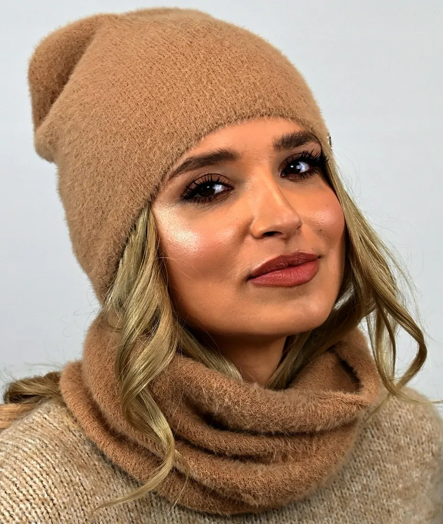 Set Sciarpa e Cappello Alpaca Caramello AL1 | Accessori Inverno 2026 - 12