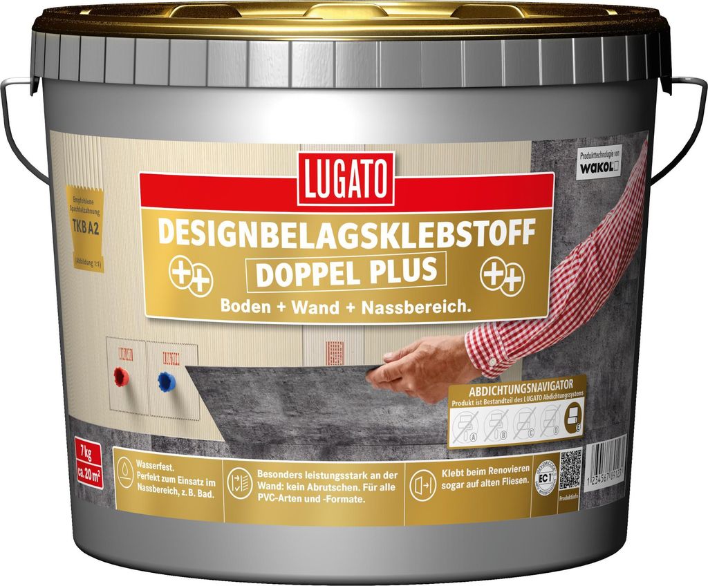 Lugato Designbelagsklebestoff Doppel Plus 7 kg