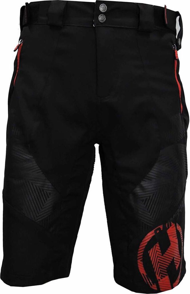 HAVEN Fahrradshorts ohne Träger - RAINBRAIN - Rot/Schwarz 3XL