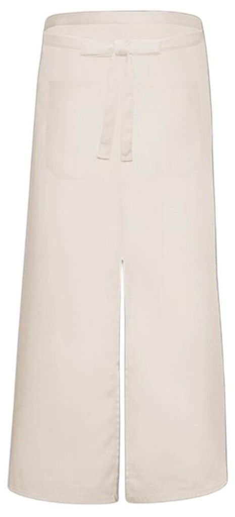 Link Kitchen Wear - Mit Schlitz-Bistroschürze für Herren/Damen Unisex, Vordertasche LT4405 (Einheitsgröße) (Natürlich)