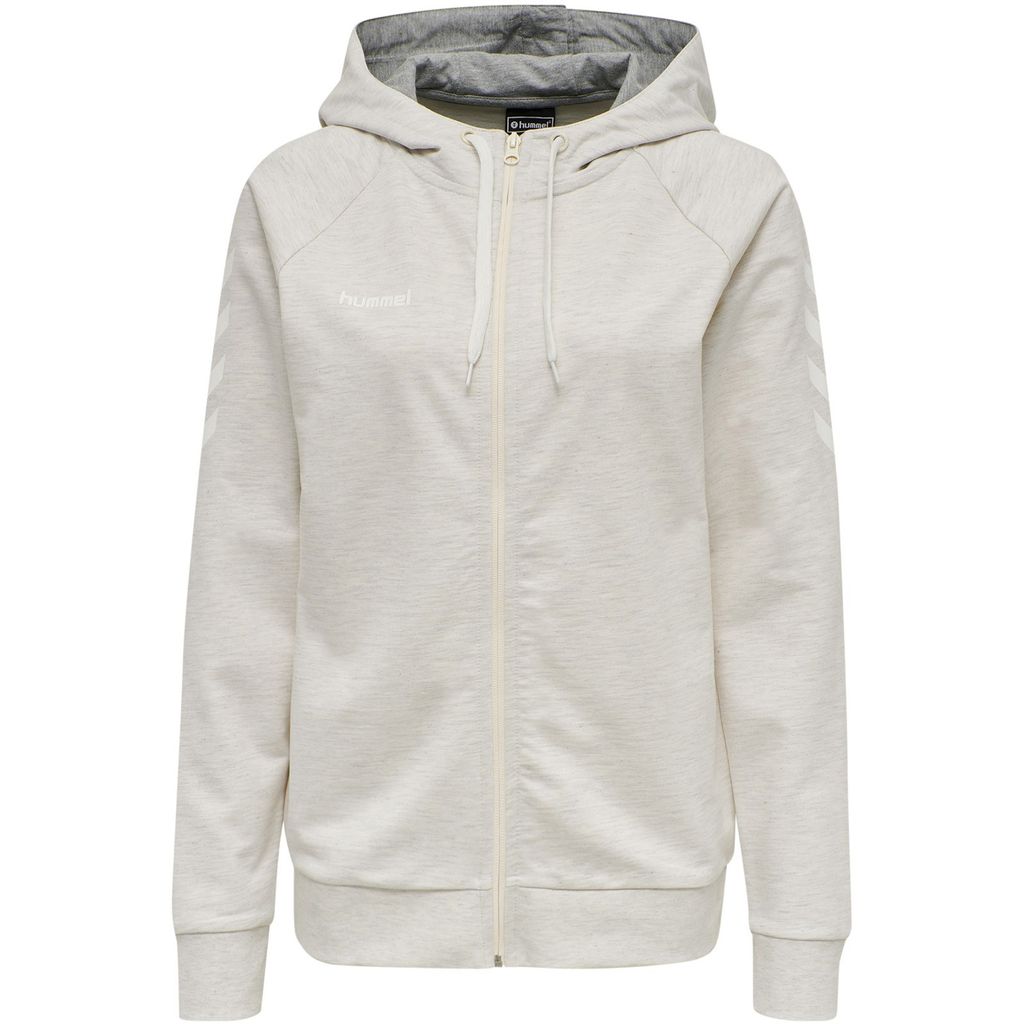 Hummel Go Baumwolle Kapuzenjacke Damen, grau, XS Produktbild 