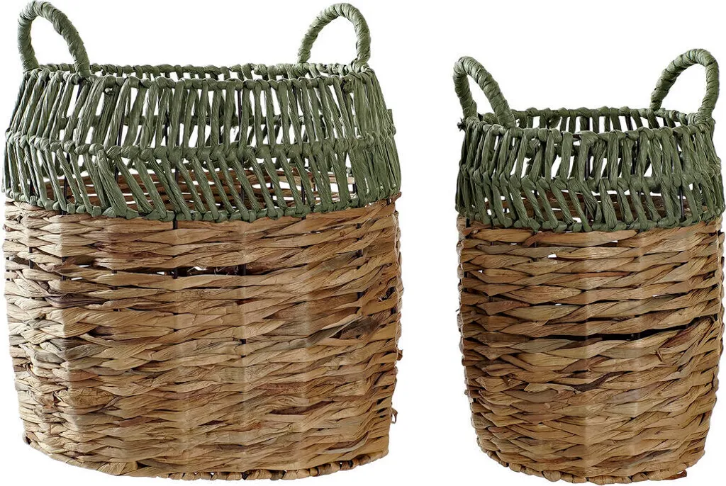 Rangement élégant pour maison ordonnée : Paniers rotin 33x33x40 cm
