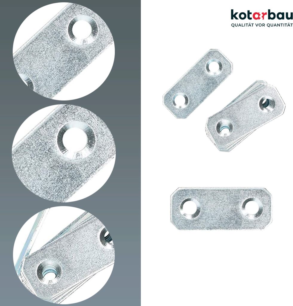 KOTARBAU® 100er Set Lochplatten 40 x 16 mm | Kaufland.de